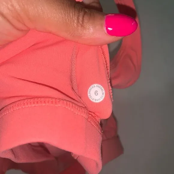 Lululemon Align Shelf Bra Tank Top Coral Pink Size 6 Built-In Support Yoga - Picture 3 of 5